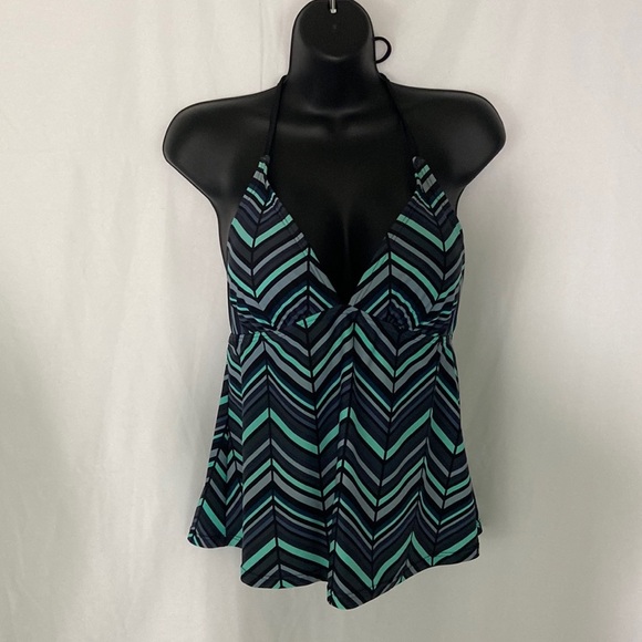 Mossino Multi Color Halter Style Tankini Size M - Picture 1 of 7